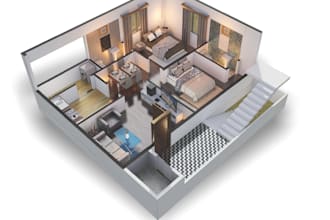 create realistic 3d floor plan renders