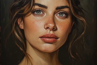 oil painting portrait and illustrations