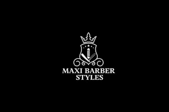 design surprising luxurious barber salon logo