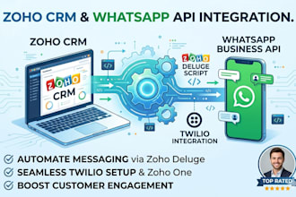 integrate zoho crm whatsapp business api zoho deluge script zoho one zoho twillo