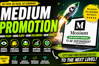do massive promotion for your medium article promotion