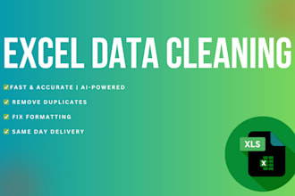 clean and organize your excel or CSV data fast