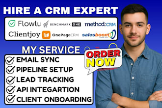 setup flowlu clientjoy onepage benchmarkone method crm workflow salesboom setup