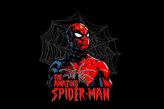 design high quality marvel, dc  joker mascot logo with t shirt design