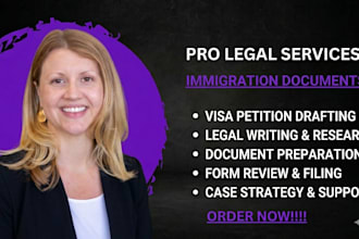 professionally draft immigration legal documents and petitions