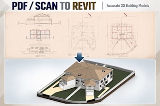 model your building in revit from PDF, scanned drawings or sketches