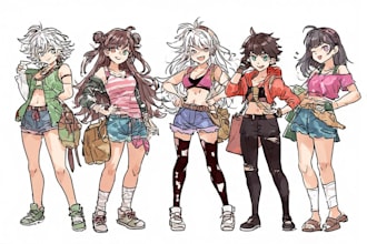 draw anime, fan art, manga character in anime style