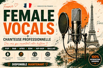 be your female vocalist, singer songwriter for all genres