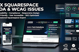 fix squarespace website ada compliance and web wcag accessibility issues