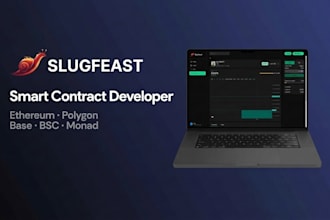 develop smart contract, token, or custom dapp on all evm chains