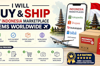 buy and ship any indonesia marketplace items worldwide