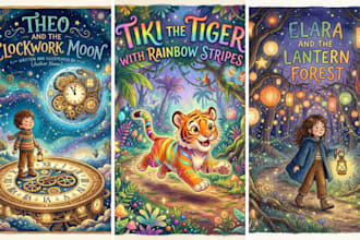 draw water color illustration and children story book illustration