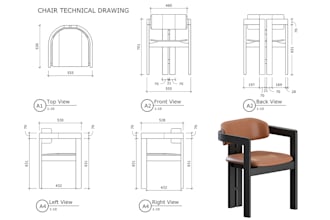 create furniture technical drawings for production