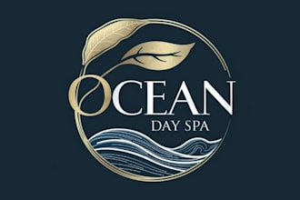 design stand out ocean day spa logo