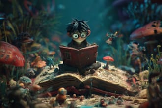 design magical children book covers and storybook art