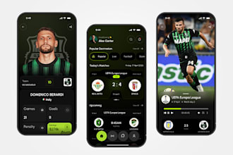 build football app, livematch streaming app, livescore with detailed match stat