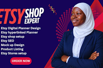 do etsy shop setup, etsy product listing, etsy digital planner design