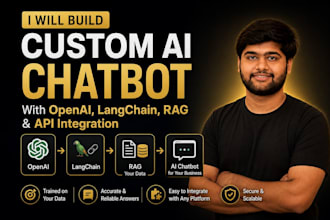 build custom ai chatbot with openai langchain rag and API integration