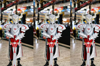 do custom full anime knight cosplay creation fantasy armor eva foam prop weapon