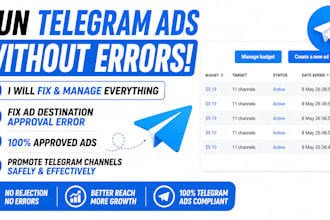 fix telegram ads approval error for ad destination telegram ads telegram channel