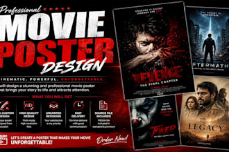 design a professional, cinematic movie poster