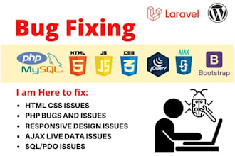 fix any html,css,javascript,shopify website bugs or errors