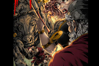 create manga comic pages and graphic novel artwork