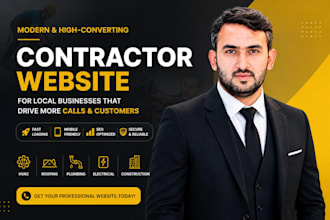 build modern contractor website with SEO friendly design