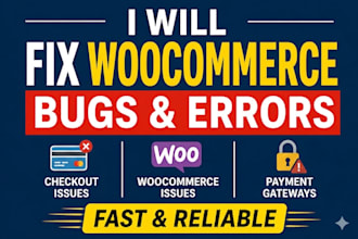 fix wordpress bugs, woocommerce issues and stripe payment gateways