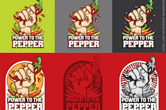 create a distinctive, contemporary chili logo for your company