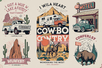 do custom retro vintage typography t shirt design