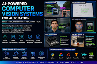 develop computer vision systems for automation