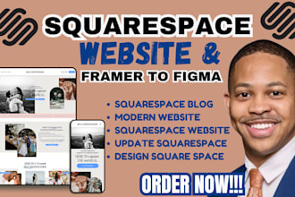 redesign squarespace mobile responsive website design development author website