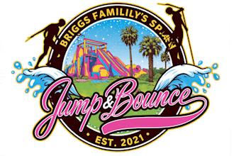 design a fun bounce house logo for inflatable party business