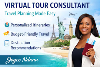 be your virtual tour consultant and create personalized travel itineraries