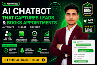 build an ai chatbot and that captures leads and books appointments for you
