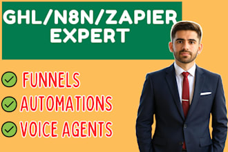 build gohighlevel sales funnel, automations and be your go high level expert