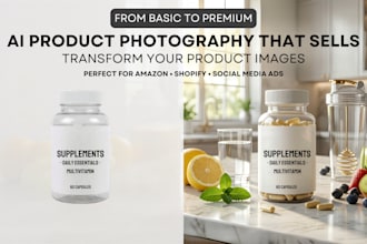 professional ai product photography and SEO optimized copy