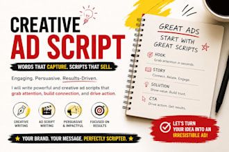 write a professional ad and promotional script for your business