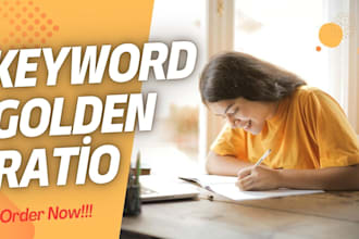 do keyword golden ratio SEO research for your website