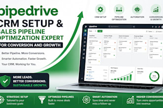 pipedrive crm setup sales pipeline optimization expert for conversion and growth