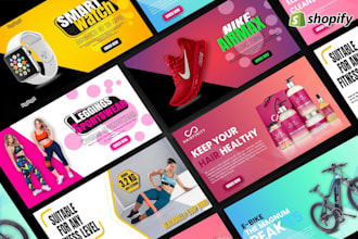create luxury shopify banner designs for premium brands