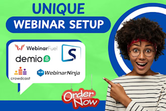 setup webinarninja, webinarfuel, stealthseminar, crowdcast, demio, webex webinar