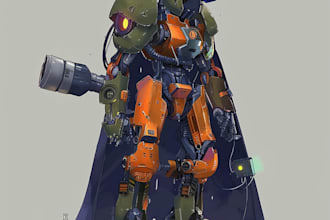 illustrate your mecha, robot and armored characters
