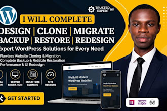 design fix clone backup restore migrate wordpress website design redesign