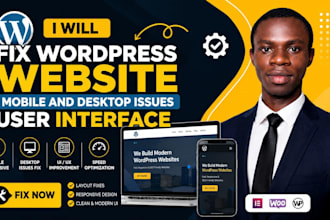 fix wordpress mobile and desktop design issues user experince design