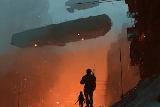 create professional sci fi concept art and futuristic environment designs