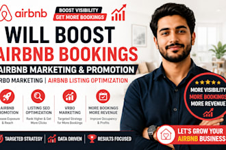 boost airbnb booking, airbnb marketing, vrbo, airbnb promotion, airbnb listing