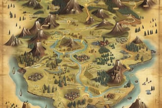 create fantasy, retro and vintage maps for board games