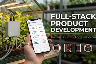 build your iot product hardware firmware pcb flutter app and enclosure